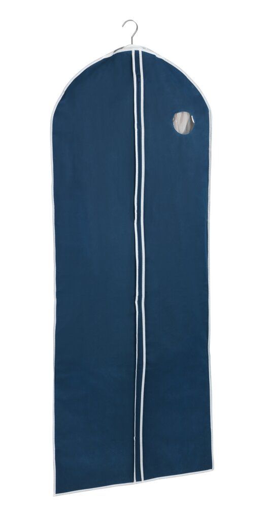 Housse à vêtements WENKO Air bleu foncé - Non-tissé respirant recyclé - Avec fermeture éclair et fenêtre de visualisation