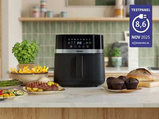 Tristar Airfryer FR-9418 - 8 L - Grande capacité XXL - Sans PFAS - 7 programmes - Fonction de maintien au chaud - 2 000 watts