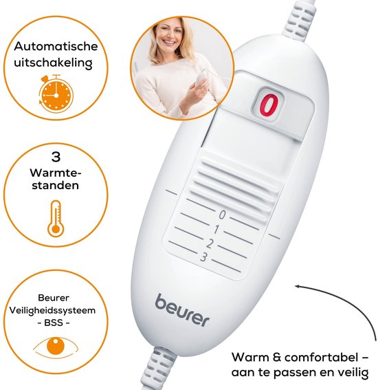 Chauffe-pieds électrique Beurer FW 20 - 3 niveaux de chaleur - Jusqu'à la pointure 47 - Chauffage rapide - Arrêt automatique - Polaire/Teddy - Doublure lavable en machine - Garantie 3 ans - Gris