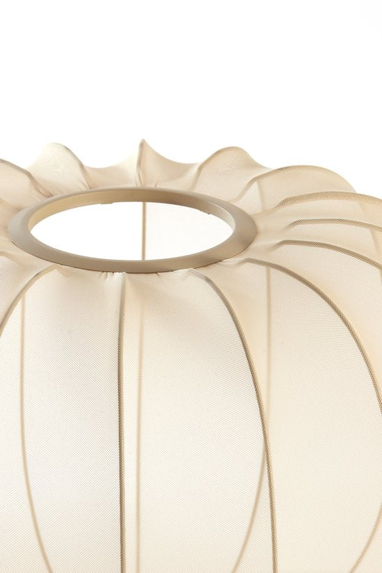 Light & Living - abat-jour - Plumeria - beige - tissu - Ø 50 cm - E27 - 2981627