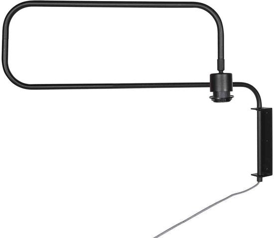 Steinhauer - applique - Bloeba - noir - métal - fixation libre - E27 - 4142ZW