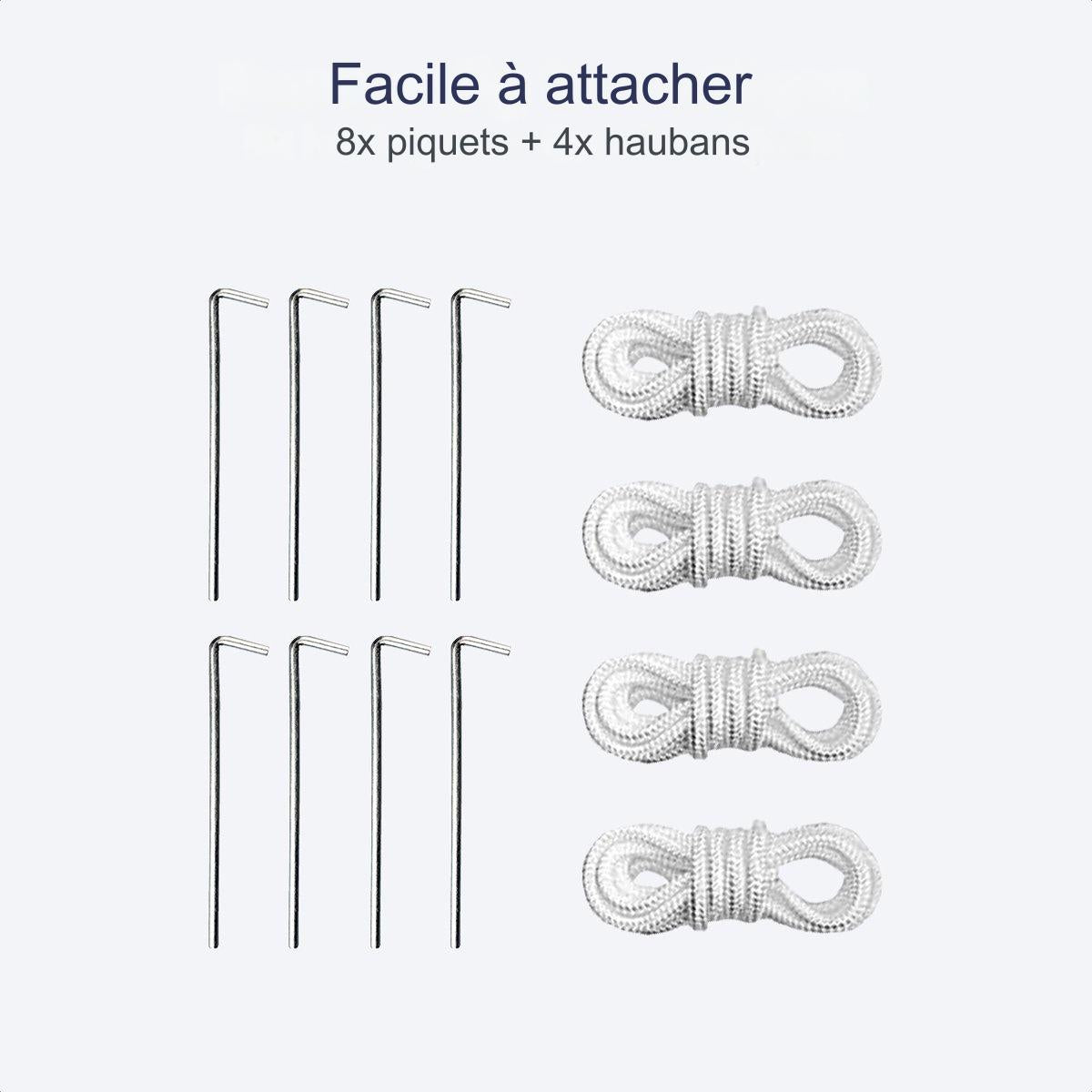 Tonnelle de jardin - LifeGoods - 3x3 m - Pliable - Imperméable - Avec sac de transport - Blanc