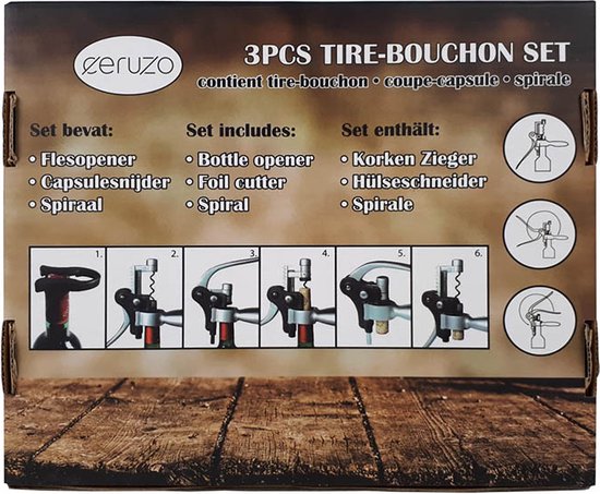 Tire-bouchon Deluxe - Ouvreur à levier