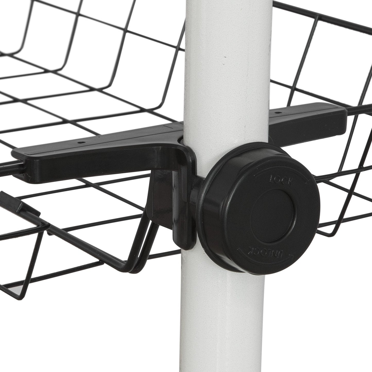 SoBuy Lot de 2 paniers de rangement - Acier noir