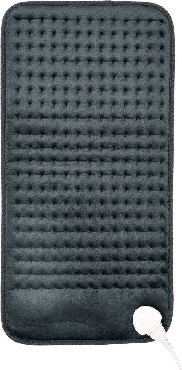 Coussin chauffant Auronic XXL 60 x 30 cm - Anthracite - 9 niveaux de chaleur - Minuterie - Lavable