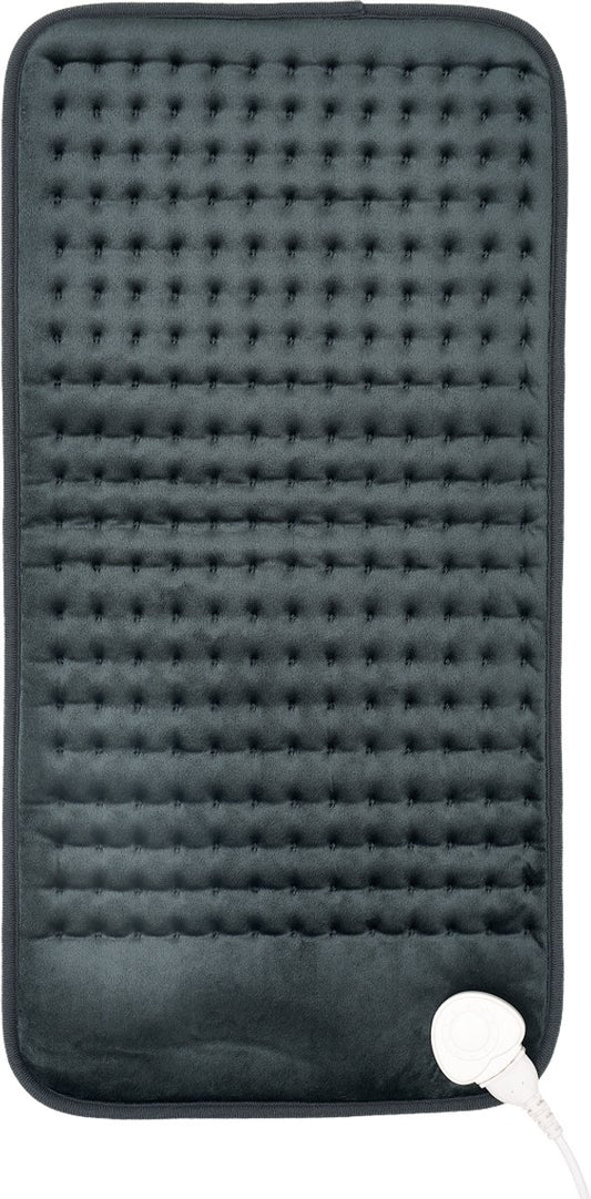 Coussin chauffant Auronic XXL 60 x 30 cm - Anthracite - 9 niveaux de chaleur - Minuterie - Lavable