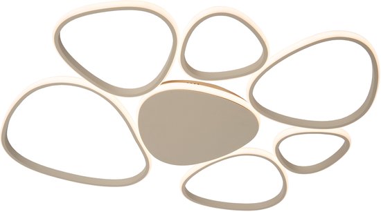 Lucide SAMLING - Plafonnier - LED à intensité variable - CCT - 1x72 W 2700 K/4000 K - Taupe
