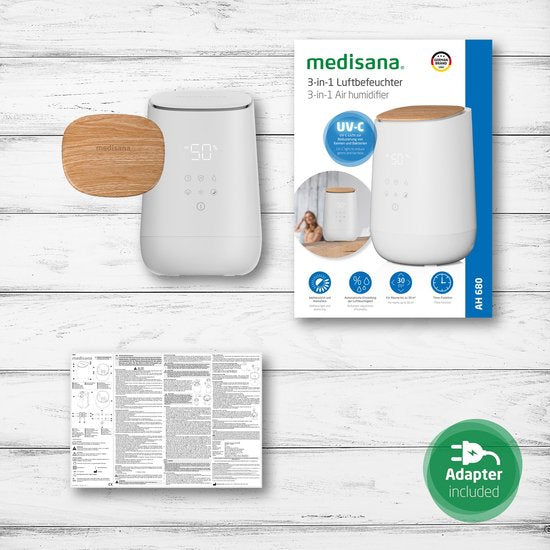 Medisana AH 680 - Humidificateur avec diffusion d'arômes et éclairage bien-être