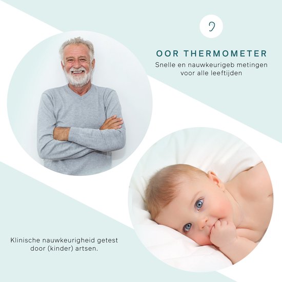 BINTOI X210 - Thermomètre auriculaire - Thermomètre de fièvre - Indicateur de température