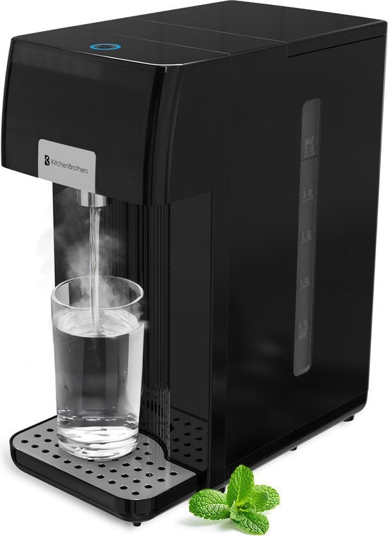 KitchenBrothers Distributeur d'eau chaude - 100 ? - 250 ml - 2.5L - Noir