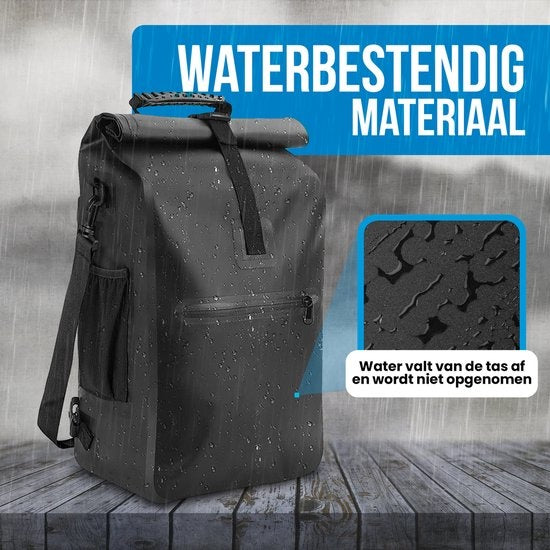 Avalo Bicycle Bag - Sac à dos/Sac à bandoulière/Sac à vélo - 25L - Imperméable - Noir