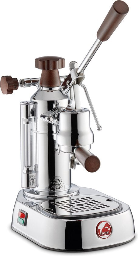 Machine à expresso La Pavoni Europiccola Lusso avec poignées en bois LPLELH01EU