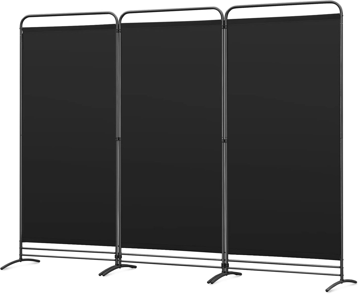 Paravent Angel Living - 3 Panneaux - 243 x 180 cm - Noir