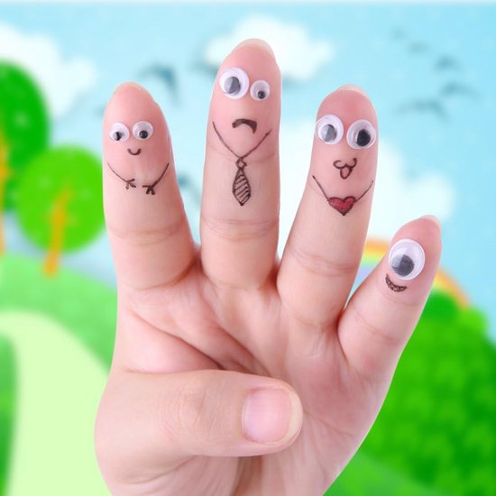 Yeux mobiles Faas - 750 pièces - Yeux autocollants pour loisirs créatifs - Bricolage pour enfants - Différentes tailles