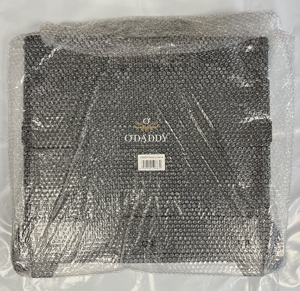 O'DADDY® Chariot à roulettes - XL 50L avec 2 roulettes - caisse à provisions pliable - chariot à roulettes noir - caisse pliable - caisse à provisions