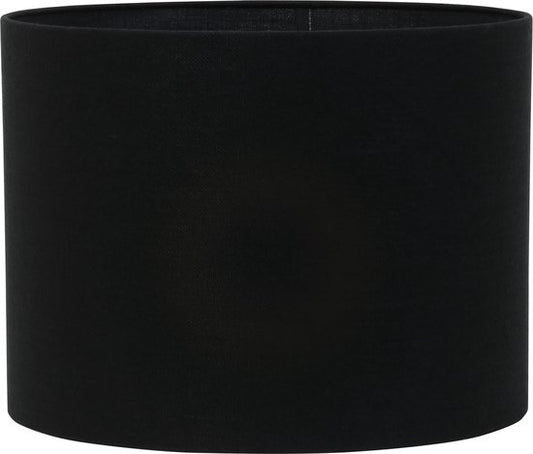 Light & Living Abat-jour cylindrique Livigno - Noir - Ø 40 x 30 cm - Moderne