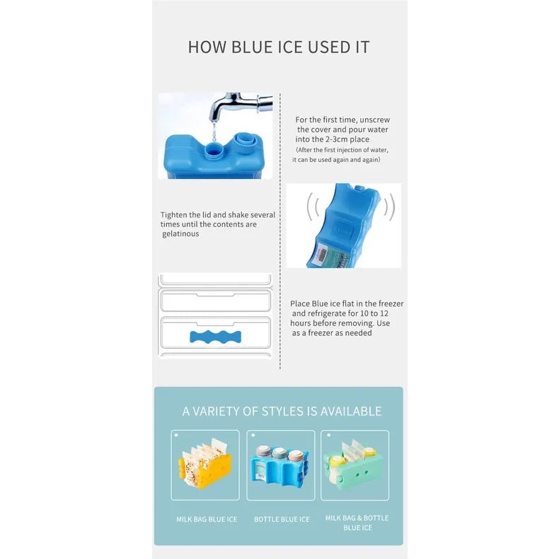 V-Coool Contoured Ice Brick - Élément réfrigérant pour le lait maternel, les aliments et les boissons