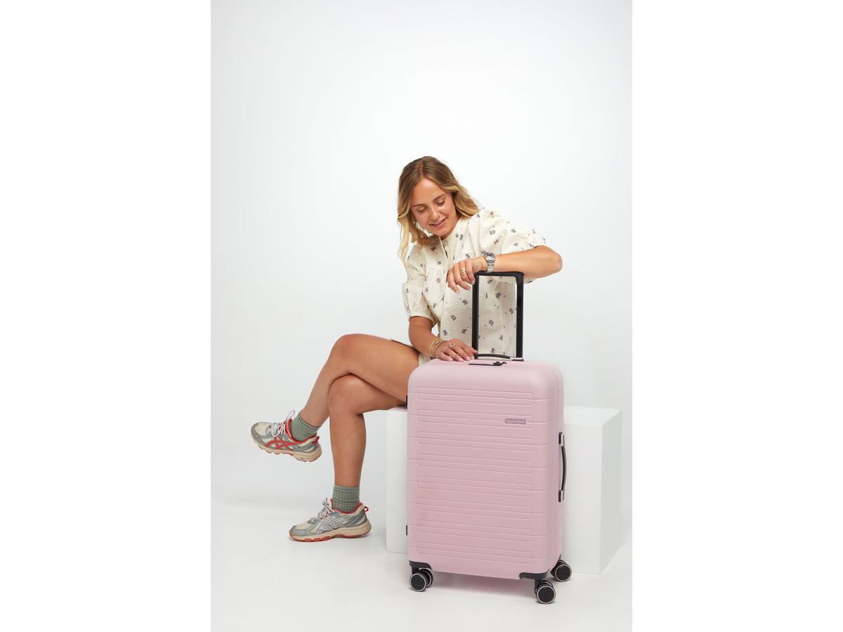 Valise à roulettes American Tourister Novastream Spinner - Capacité extensible - Serrure TSA - 67 cm - Dark Slate