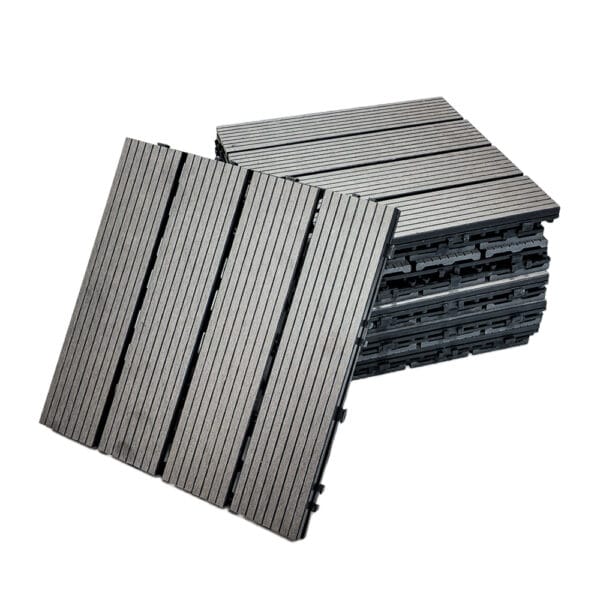 Lot de 4 dalles de terrasse Koopman - 30 x 30 cm - Composite