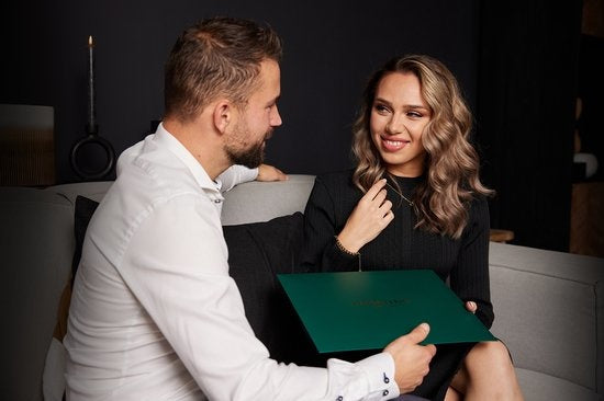 Laura Ferini Dames Ketting Dolci Sogni Zilver - Zilverkleurige Ketting Met Hanger - 18K Witgoud Verguld - Halsketting - Collier - Sieraad - Accessoires - Dames Ketting Met Hangertje