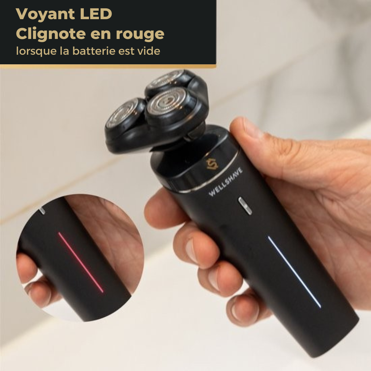 Rasoir Wellshave 4 en 1 pour hommes – Avec tondeuse et tondeuse pour le nez – Rasoir électrique – Utilisation humide et sèche – Rasoirs – Rasage – Tondeuse à barbe