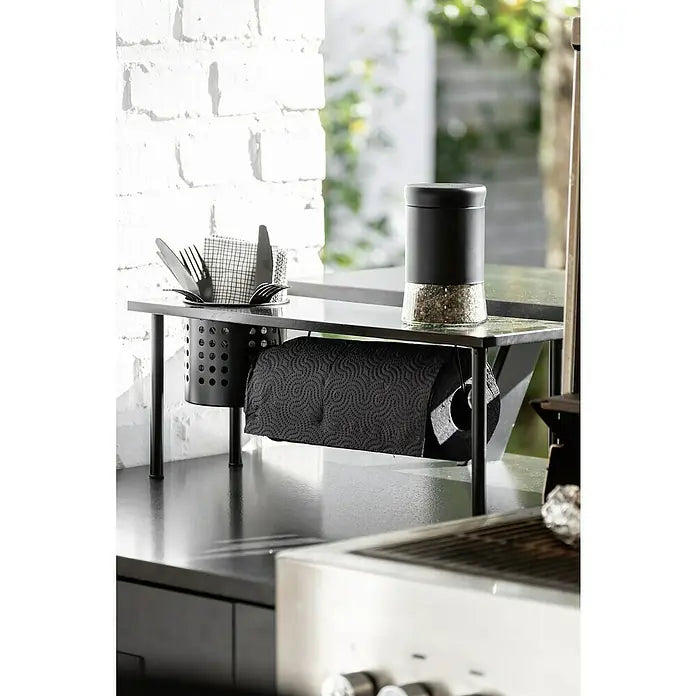 Étagère de cuisine universelle Wenko Blanco - Avec porte-rouleau - Pour les accessoires de cuisine
