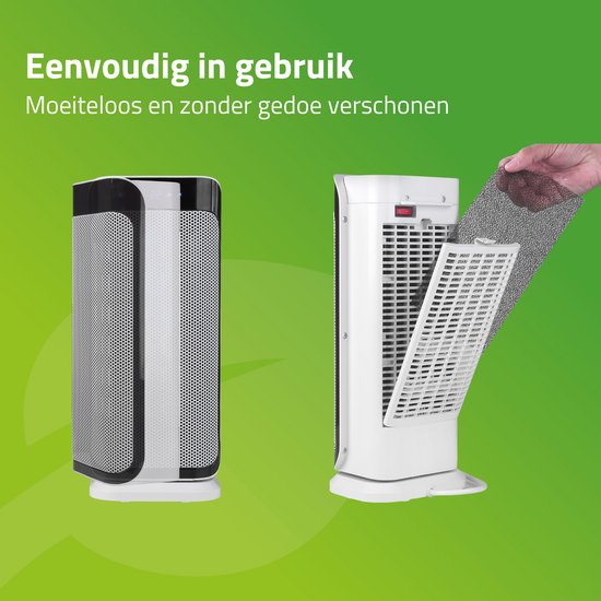 Bo-Camp - Chauffage céramique - Oscillant - Mode ventilation - 1000/2000 watts