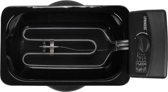 Princess fryer 182729 - Friteuse - 4 litres - Zone froide - 2000 watts - Collection Black Steel