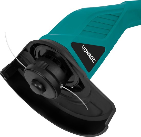 VONROC Coupe-herbe 300W - Diamètre de coupe Ø230mm - Bobine de fil de 4m incluse - Système Tap and Go