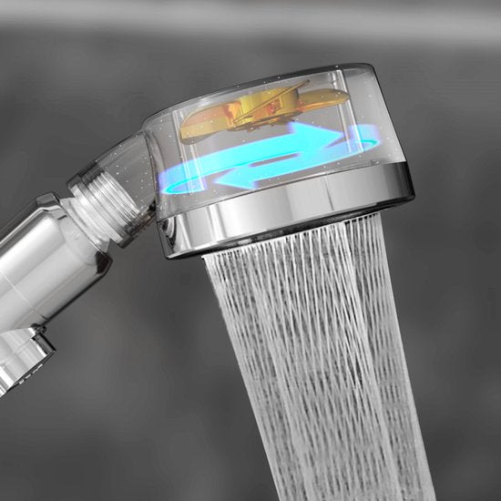 Aquadon EcoTornado - pomme de douche économisant l'eau et augmentant la pression - douchette pivotante à 360° - pomme de douche avec fonction anti-calcaire - protège la peau et les cheveux