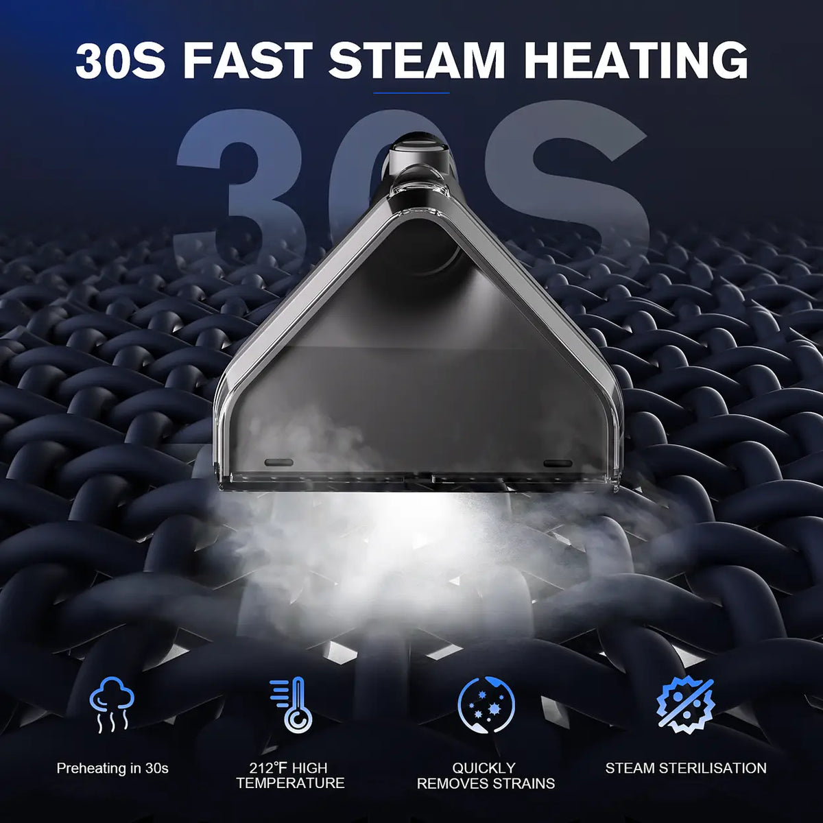 Nettoyeur vapeur Omeser C688B 1 800 W - 17 kPa - 13 en 1 - Pour moquettes, canapés et sièges de voiture