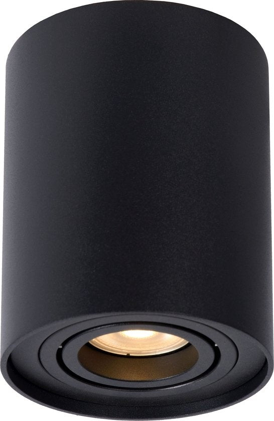 Lucide TUBE Spot plafonnier - Ø 9,6 cm - 1xGU10 - Noir