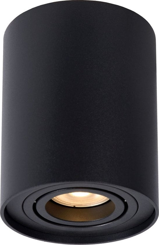 Lucide TUBE Spot plafonnier - Ø 9,6 cm - 1xGU10 - Noir