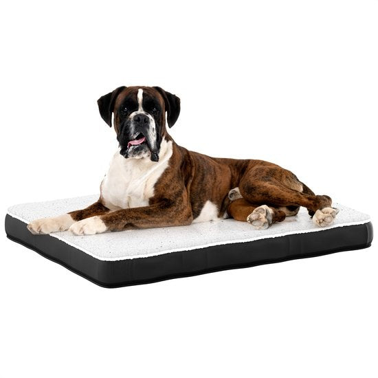 Avalo Coussin orthopédique pour chien XL - 112x81 cm - Lavable / Mousse à mémoire de forme / Antidérapant - Panier orthopédique pour chien