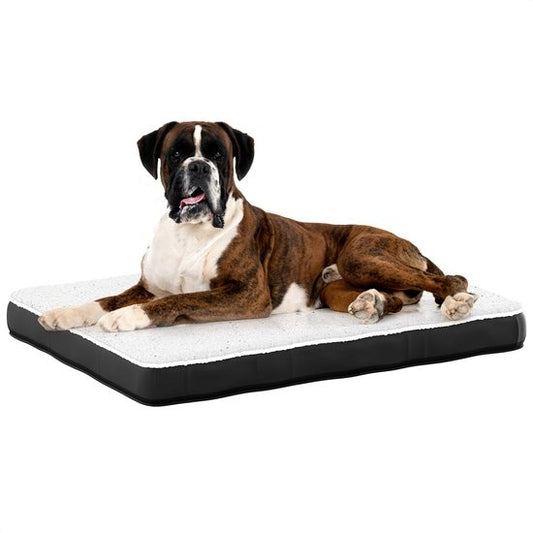 Avalo Coussin orthopédique pour chien XL - 112x81 cm - Lavable / Mousse à mémoire de forme / Antidérapant - Panier orthopédique pour chien