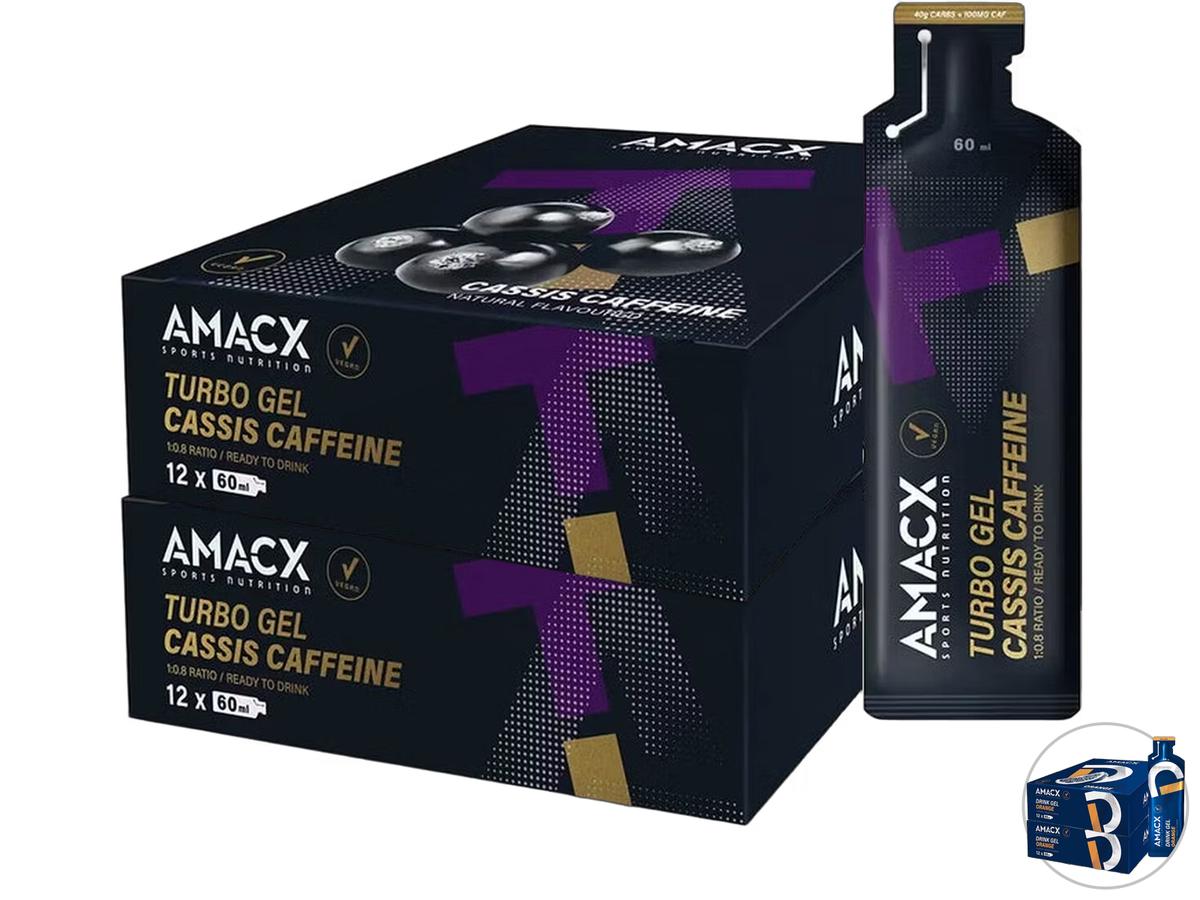 Amacx Gel Turbo Cassis Caféine - 60 ml - Lot de 12