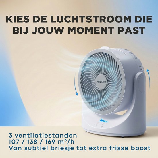 Mini climatiseur – Climatiseur personnel avec bac à glace – Ventilateur et humidificateur portable – Rechargeable – 3 vitesses – LED 7 couleurs – Silencieux