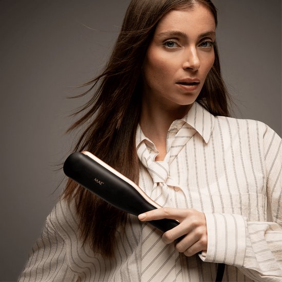 MAE® Steam Straight - Lisseur à vapeur - Lisseur à vapeur professionnel - noir