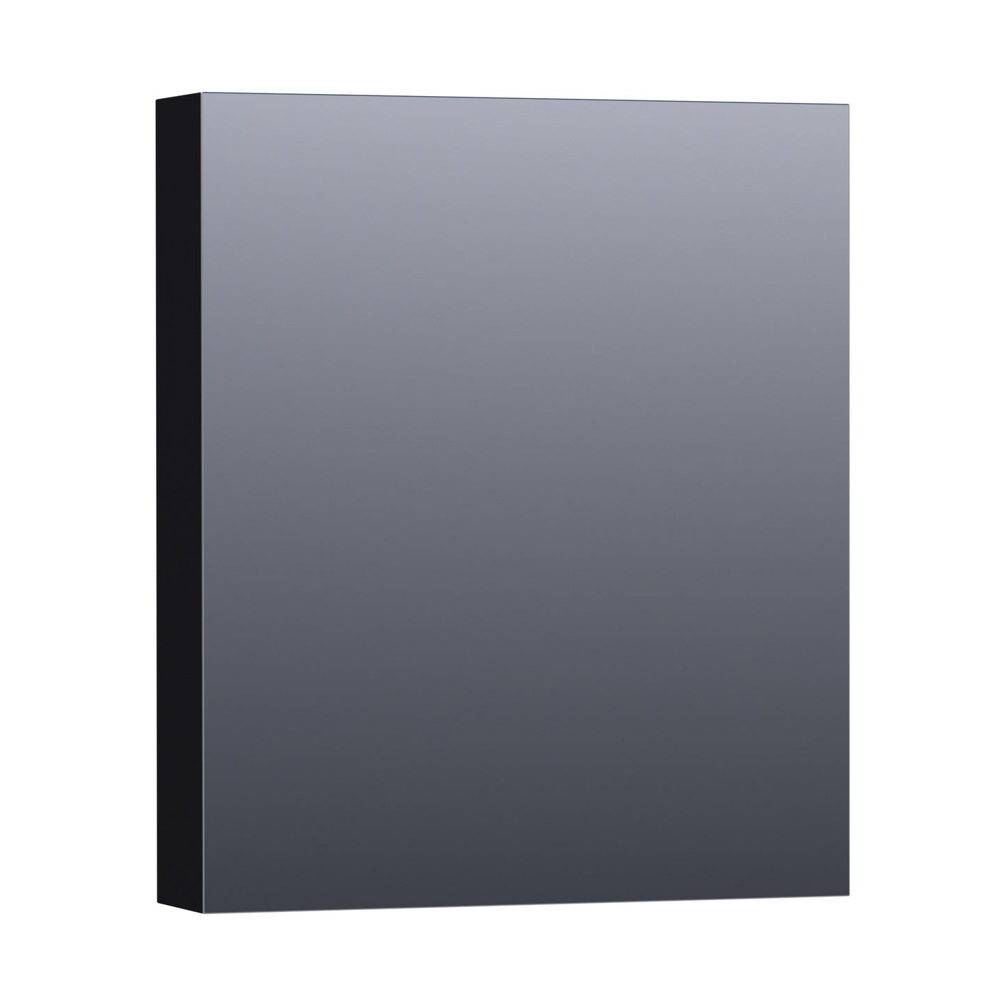 Brauer Dual 60 armoire de toilette - 60 cm - noir - avec éclairage et double miroir