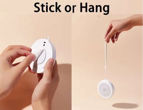 Lampe LED à piles SGD  avec détecteur de mouvement - portée 6 mètres / 120° - 20 secondes - blanc