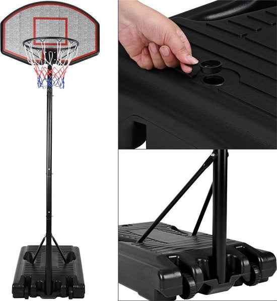 Anneau de basket mobile avec panier réglable