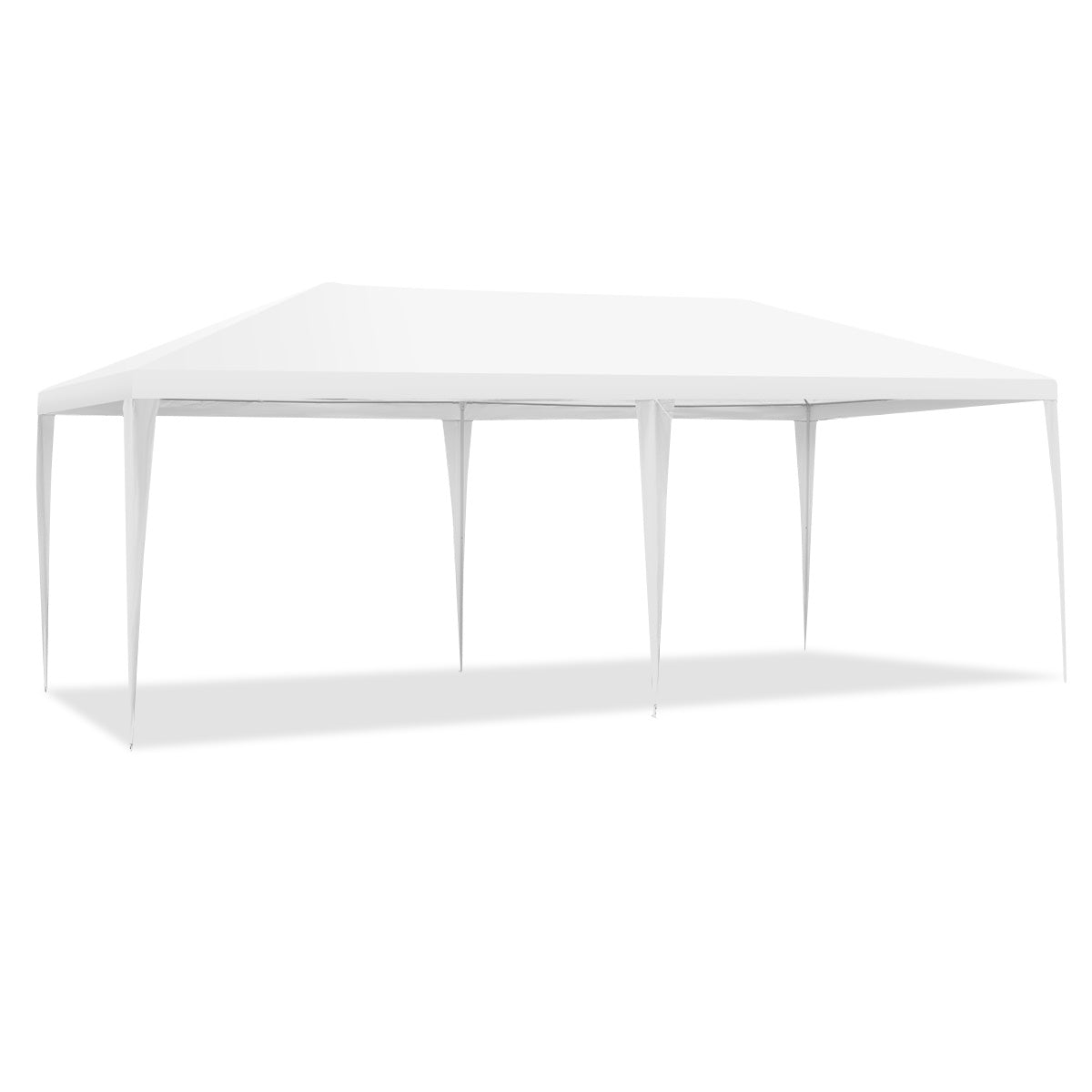 Coast 6 x 3 M Outdoor Tent tente imperméable portable avec 4 parois latérales amovibles blanc