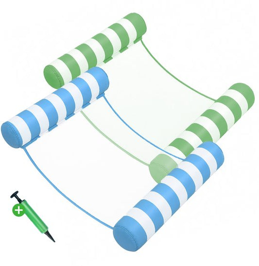 Travelhawk Hamac d'eau - 2 pièces - Hamac d'eau pour adultes - piscine - vert et bleu