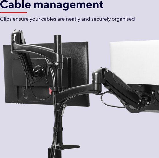 Trust Mara - Bras pour moniteur double - Moniteur et ordinateur portable