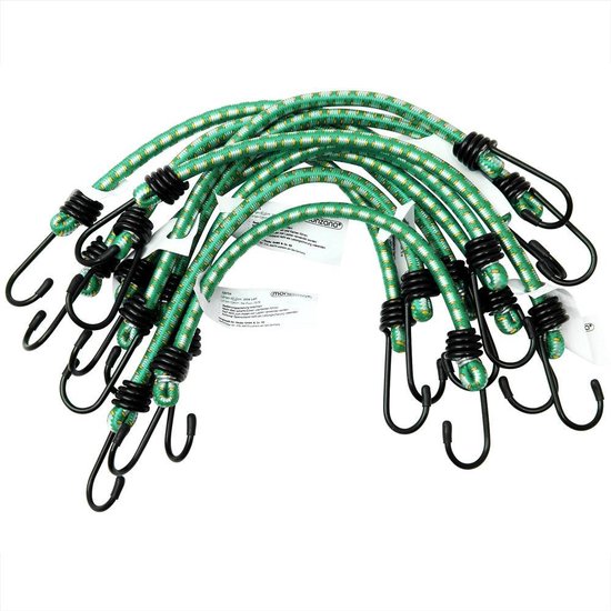 10 x Epingle à bagages en caoutchouc avec crochets 61 cm x 8 mm Ø