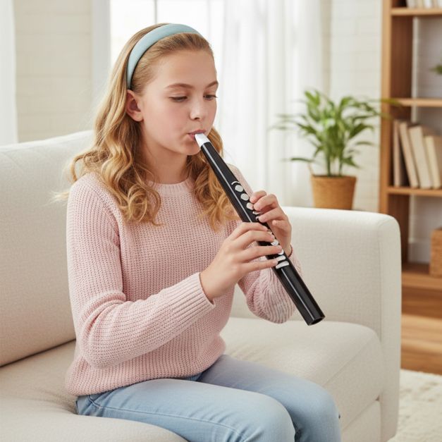 Coast Electronic Wind Instrument Black 44.5 cm - Instrument MIDI portable avec 13 sons et 3 octaves