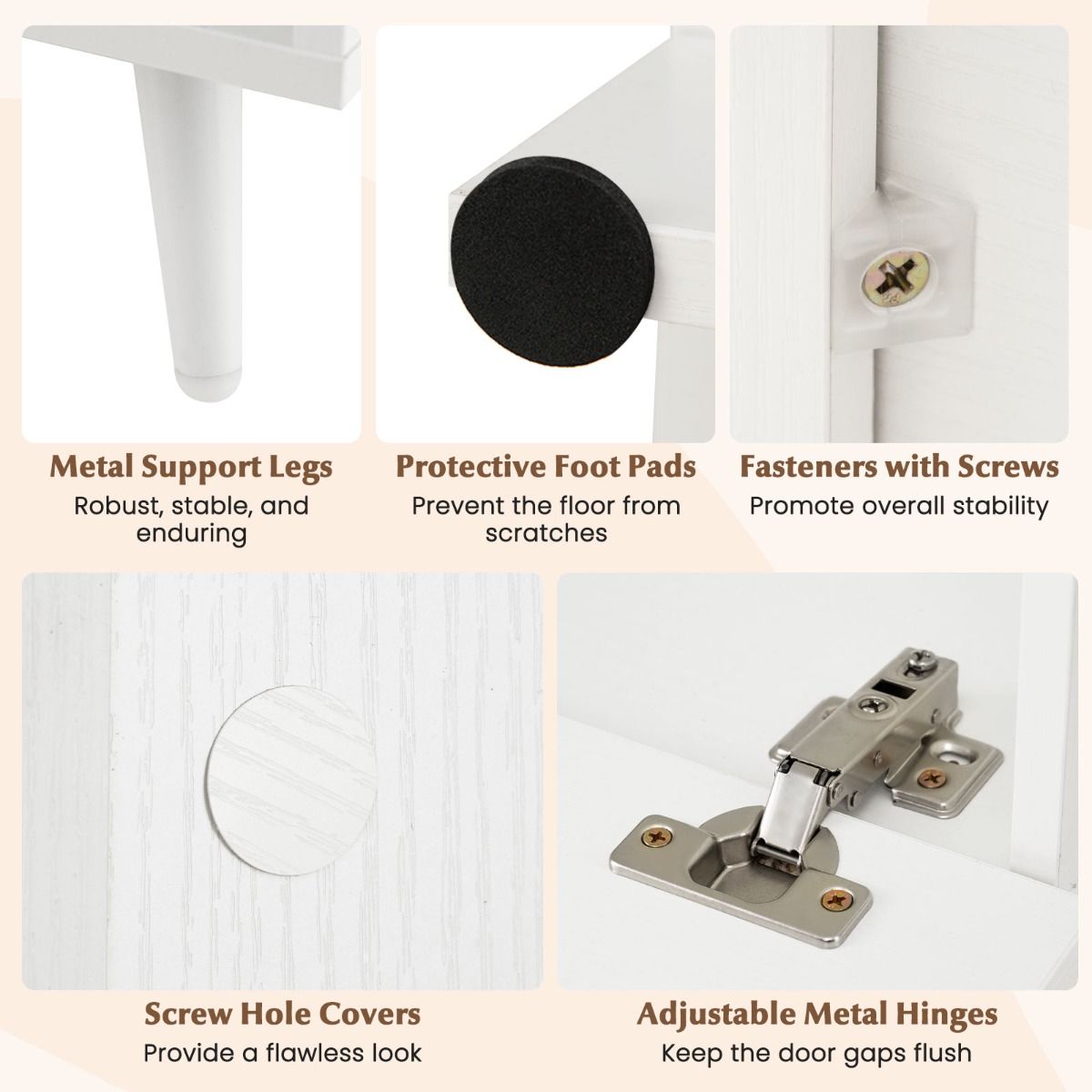 coast Living Meuble TV mural - Blanc - 140 x 31 x 115,5 cm - TV jusqu'à 50 pouces - Bibliothèque et étagère réglable