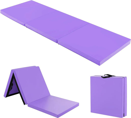 Tapis d'exercice Coast - pliable et velcro - 7,5 kg - 180 x 60 x 5 cm - violet