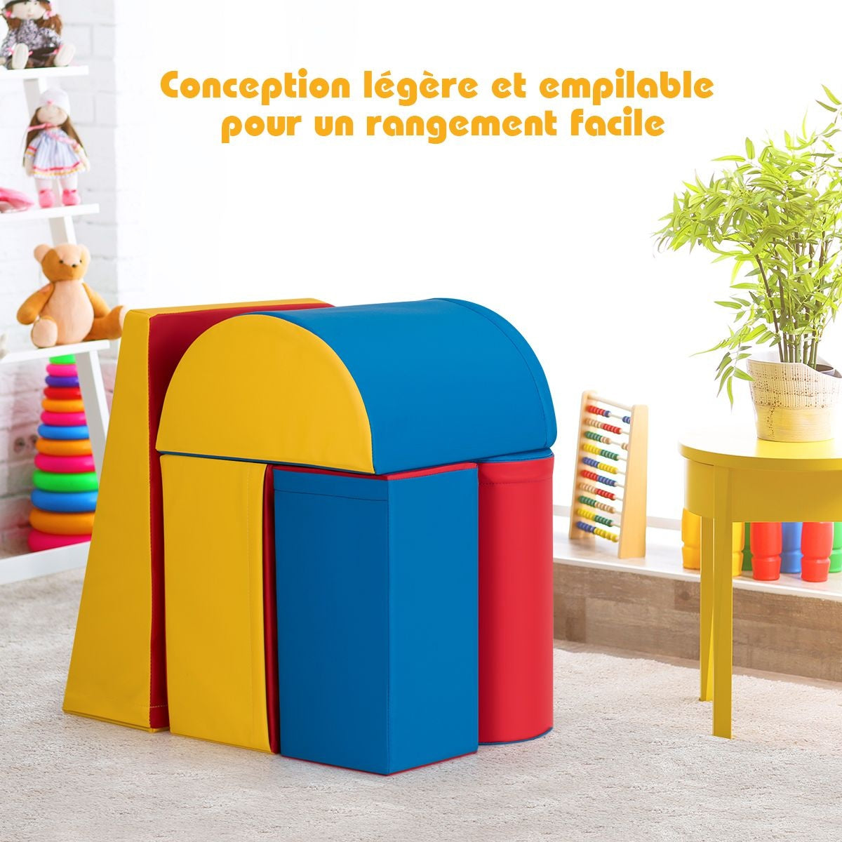 Blocs de construction en mousse Coast, Large X, 5 pièces