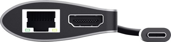 Hub USB Trust – Répartiteur USB – Hub de distribution USB – Extension de ports USB – Gris